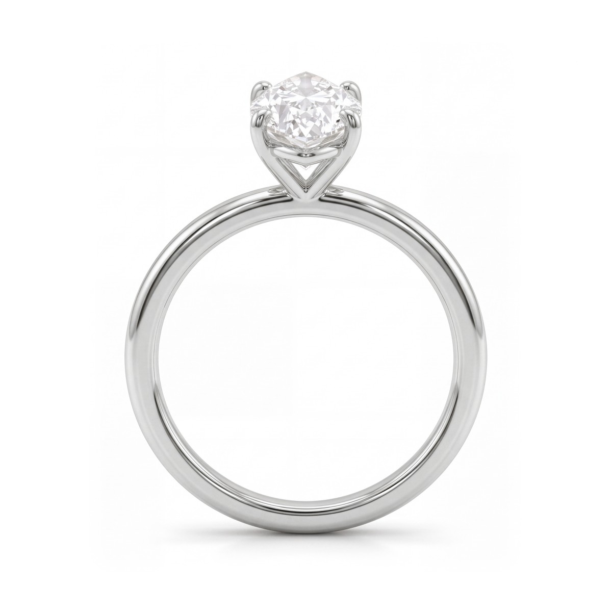 Willow - Solitairering til forlovelse med moissanite i marquiseslibning