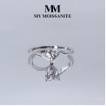 Amora - Solitairering med hjerteformet moissanite | My Moissanite