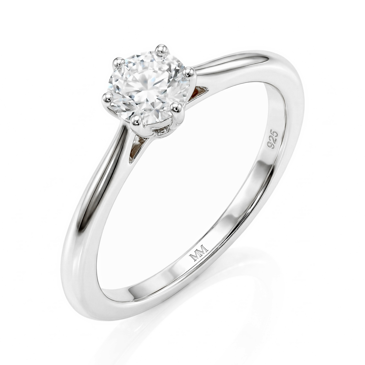 Ella - Solitaireforlovelsesring med moissanite