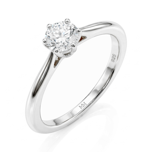 Ella - Solitaireforlovelsesring med moissanite Ella - Solitaireforlovelsesring med moissanite