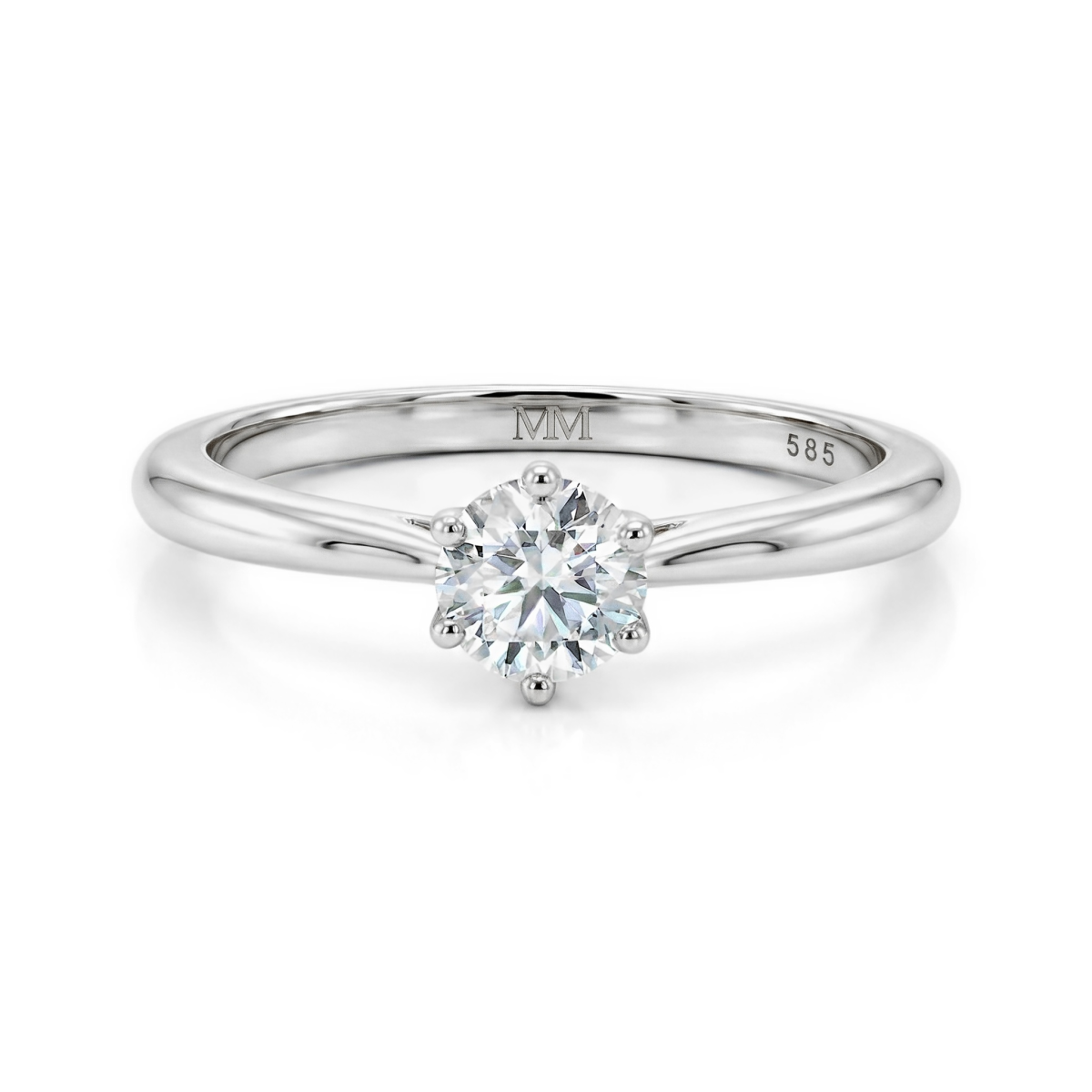 Ella - Solitaireforlovelsesring med moissanite