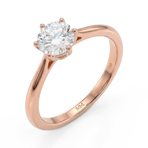 Ella - Solitaireforlovelsesring med moissanite