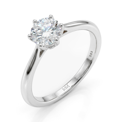 Ella - Solitaireforlovelsesring med moissanite
