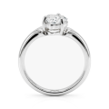 Elysia - Solitairering med moissanite i trillionslibning
