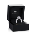 Solstice - Storslået forlovelsesring med moissanite i evighedsdesign