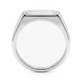 Aurelia - Solitairering med moissanite i baguetteslibning