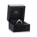Amora - Solitairering med hjerteformet moissanite | My Moissanite