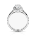 Haloise - Forlovelsesring med oval moissanite og halo | wedfit
