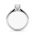 Elysium - Solitairering med moissanite i smaragdslibning | My Moissanite