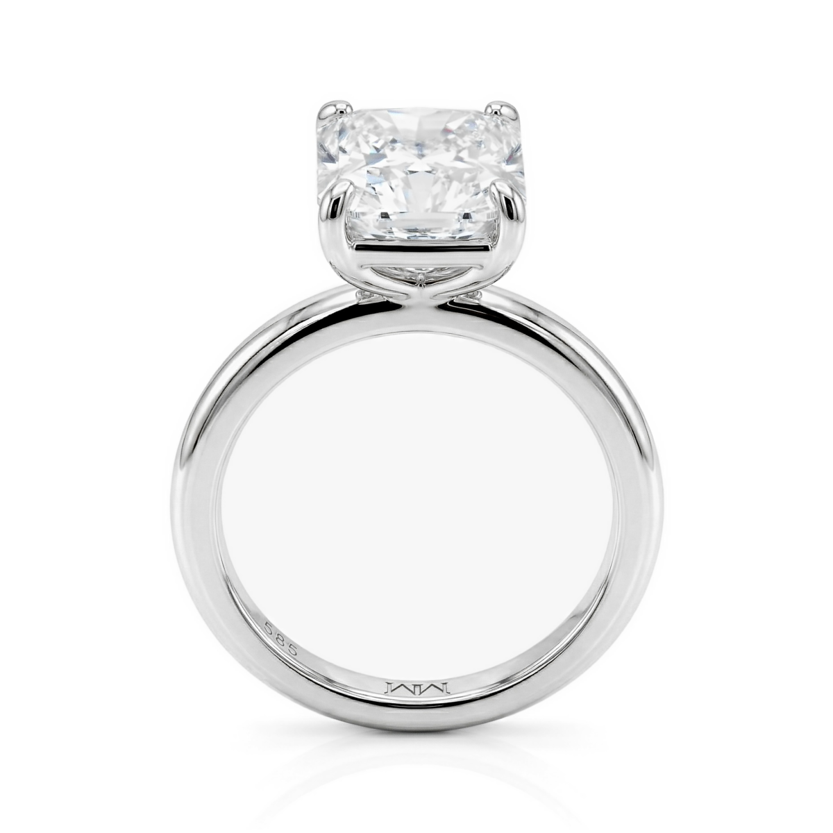 Radiana - Solitairering med moissanite i radiantslibning