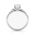 Ethereal Elegance Set - Ovaline & Serenella moissanite-brudesæt med marquiseslebne accentsten