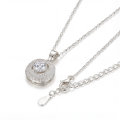 Vivara - Vedhæng med moissanite og stenbesat halo