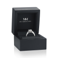 Elara - Solitairering med moissanite i cushionslibning | My Moissanite