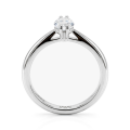 Liana - Solitairering med moissanite i marquiseslibning