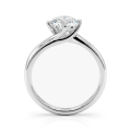 Circline - Klassisk solitairering til forlovelse med rund moissanite