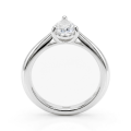 Larissa - Solitairering med dråbeformet moissanite
