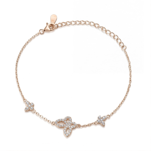 Orchidea - Armbånd med moissanite i marquiseslibning og blomstermotiver
