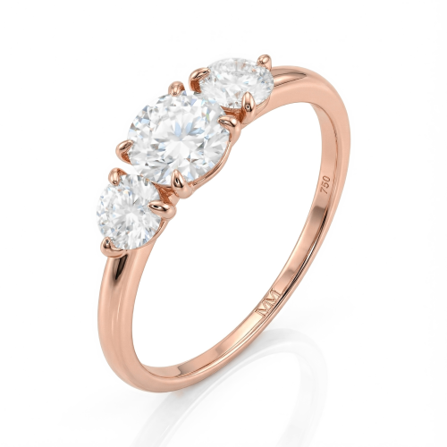 Aventine - Ring med tre moissanitesten