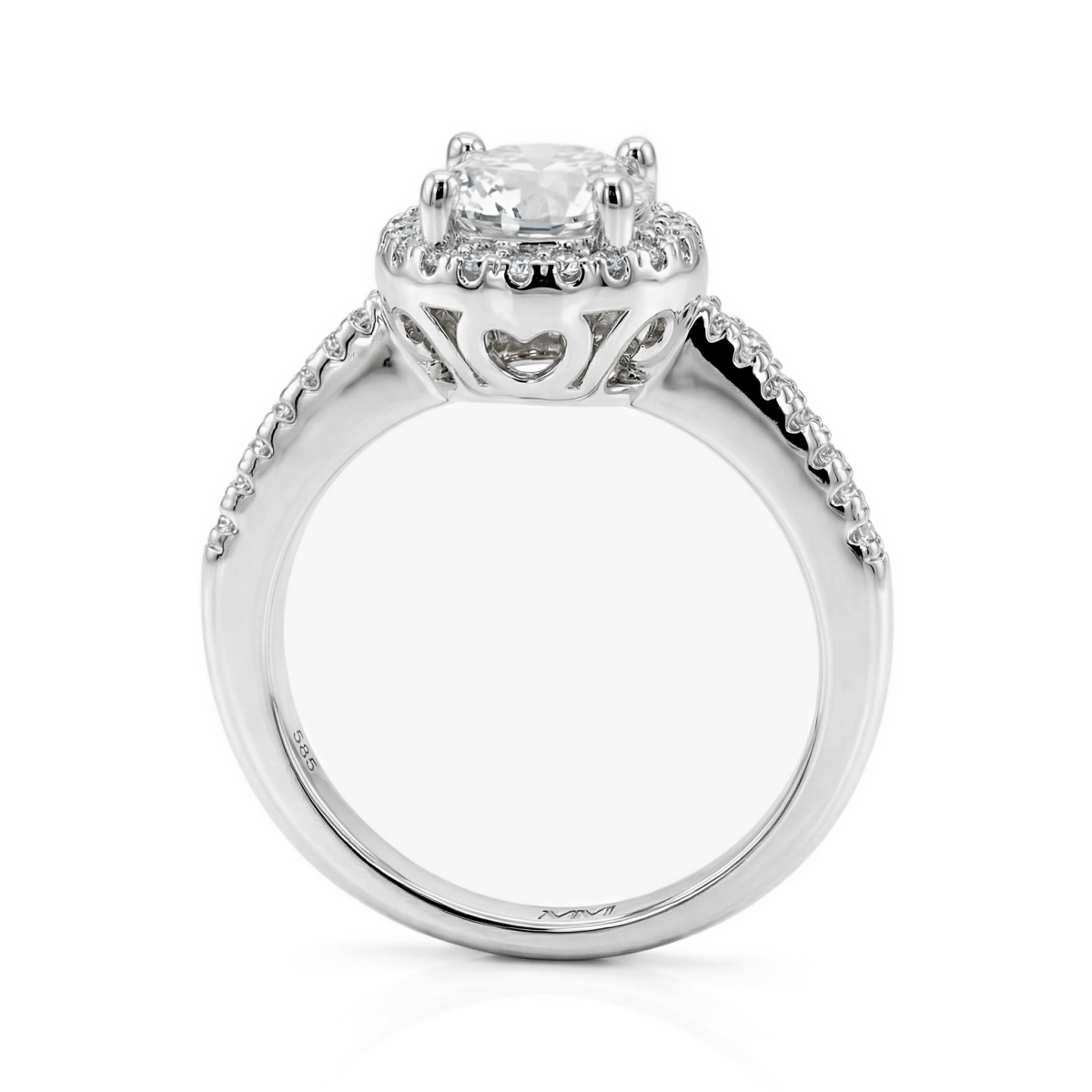 Seraphina - Forlovelsesring med moissanite og halo | My Moissanite