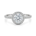 Seraphina - Forlovelsesring med moissanite og halo | My Moissanite