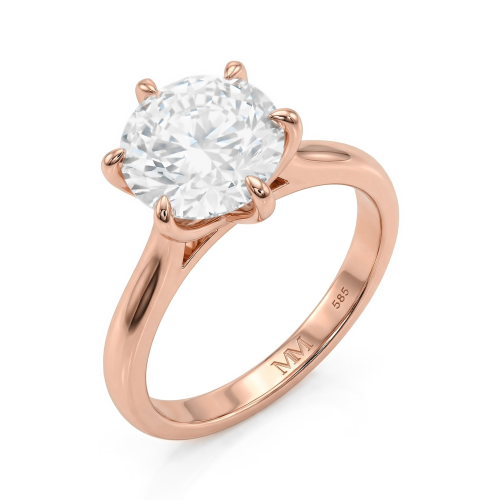 Circlique - Solitairering med moissanite til forlovelse