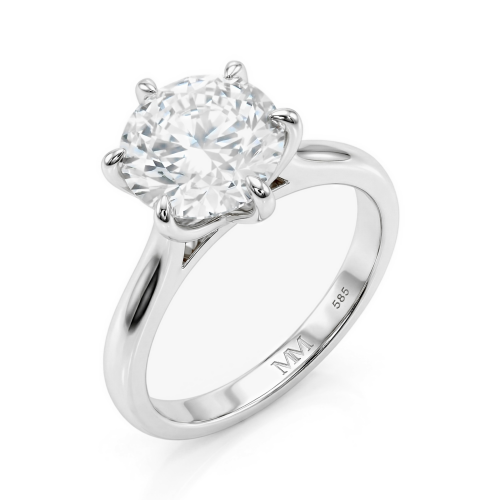 Circlique - Solitairering med moissanite til forlovelse