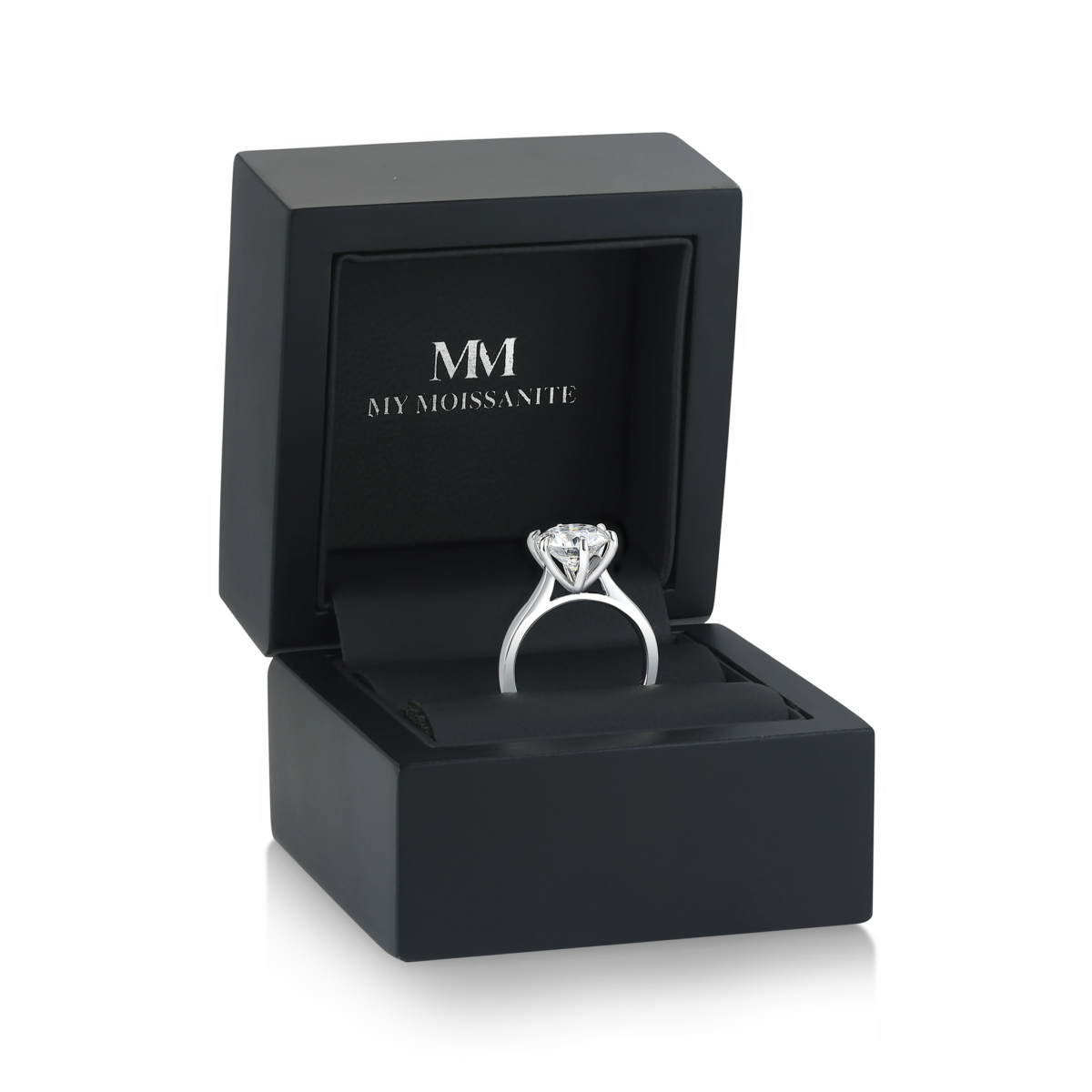 Circlique - Solitairering med moissanite til forlovelse