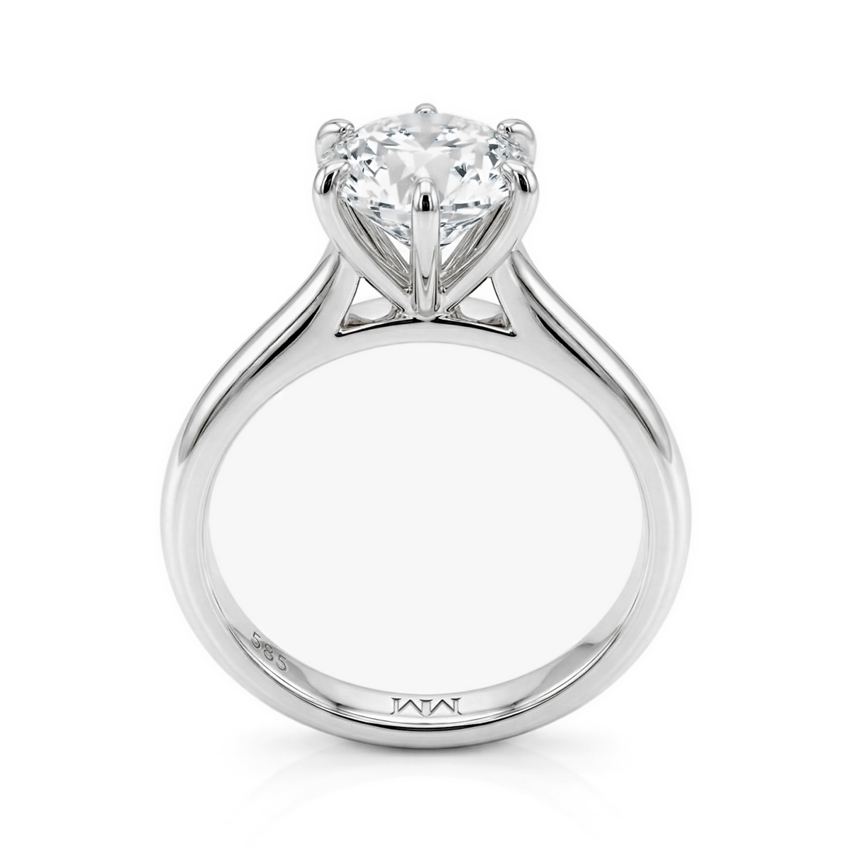 Circlique - Solitairering med moissanite til forlovelse