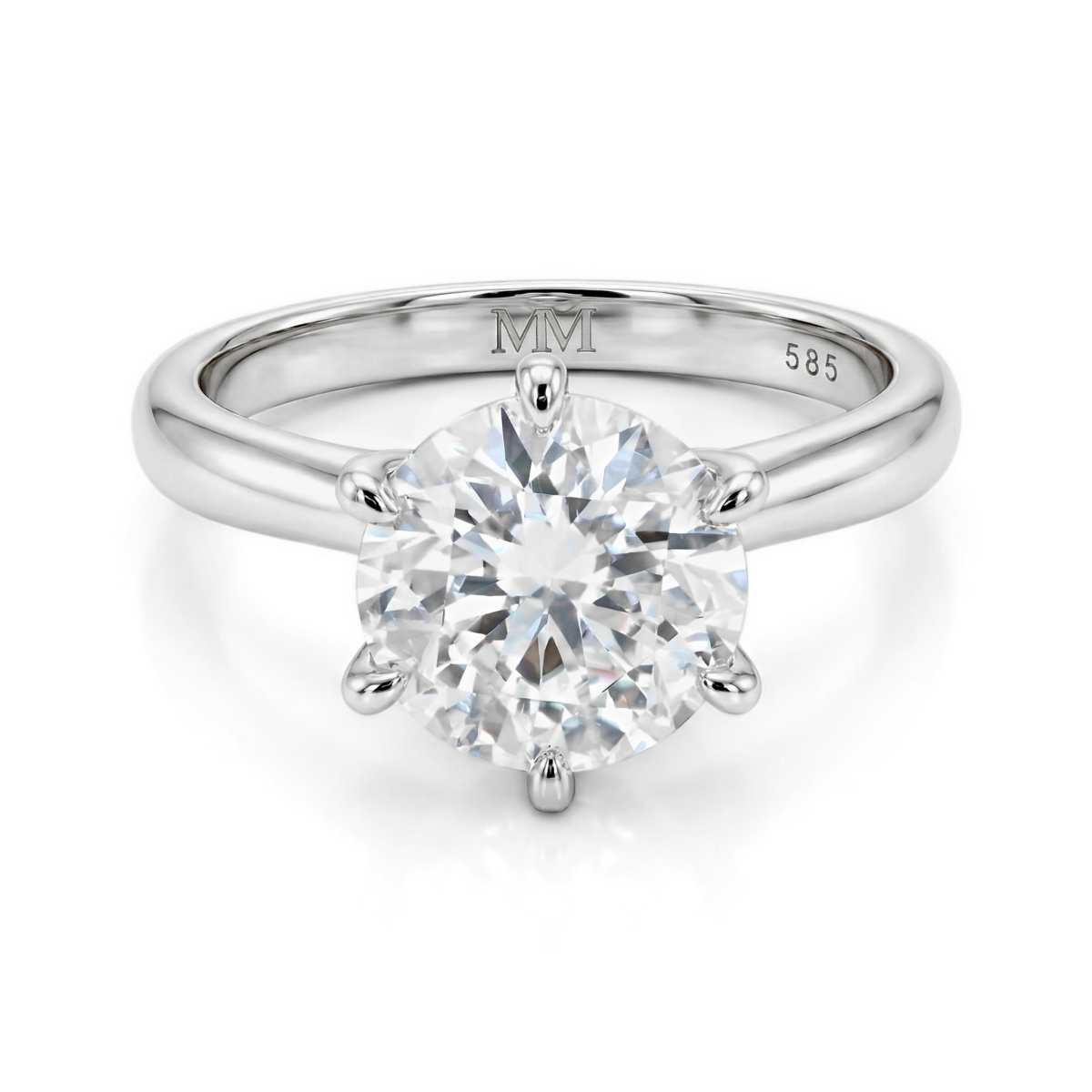 Circlique - Solitairering med moissanite til forlovelse