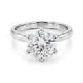 Circlique - Solitairering med moissanite til forlovelse