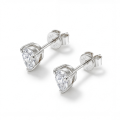 Droplet - Ørestikker med moissanite i dråbeformet slibning Droplet - Ørestikker med moissanite i dråbeformet slibning
