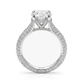 Cassiane - Forlovelsesring med moissanite og pavéfattede accentsten