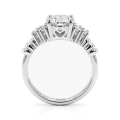 Astral - Moissaniteforlovelsesring med sidesten