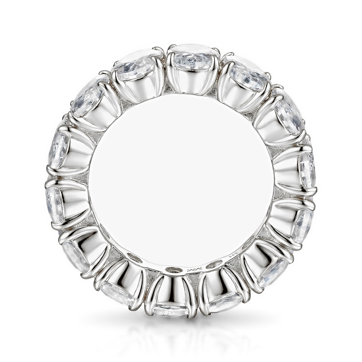 Daphne - Helalliancering med ovalslebet moissanite