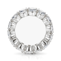 Daphne - Helalliancering med ovalslebet moissanite