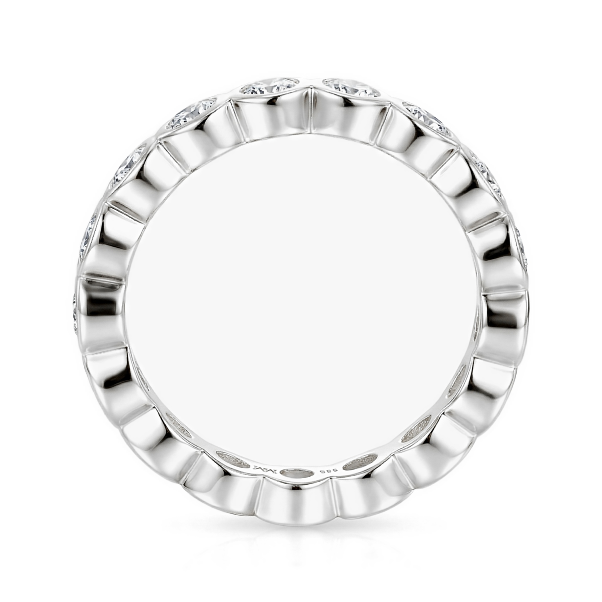 Orbella - Alliancering med kassefattet moissanite