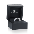 Eterna - Alliancering med moissanite i smaragdslibning