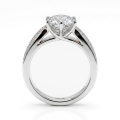 Sylphie - Forlovelsesring med moissanite og dobbelte sidesten