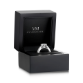 Sylphie - Forlovelsesring med moissanite og dobbelte sidesten