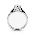 Celeste - Moissaniteforlovelsesring med pavésidesten