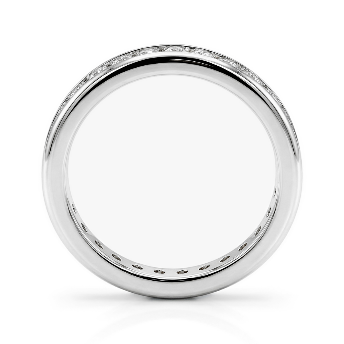 Zenora - Alliancering med moissanite i kanalfatning