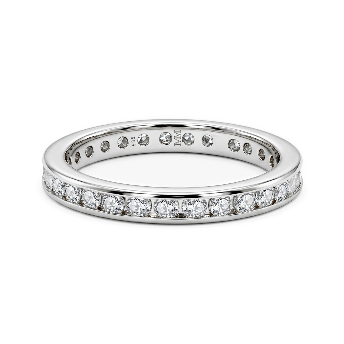 Zenora - Alliancering med moissanite i kanalfatning