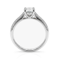 Venette - Moissaniteforlovelsesring med pavéfattede sidesten
