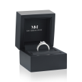 Seraphis - Moissaniteforlovelsesring med sidesten