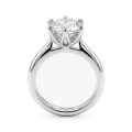 Yulia - Solitairering med moissanite i tulipanfatning