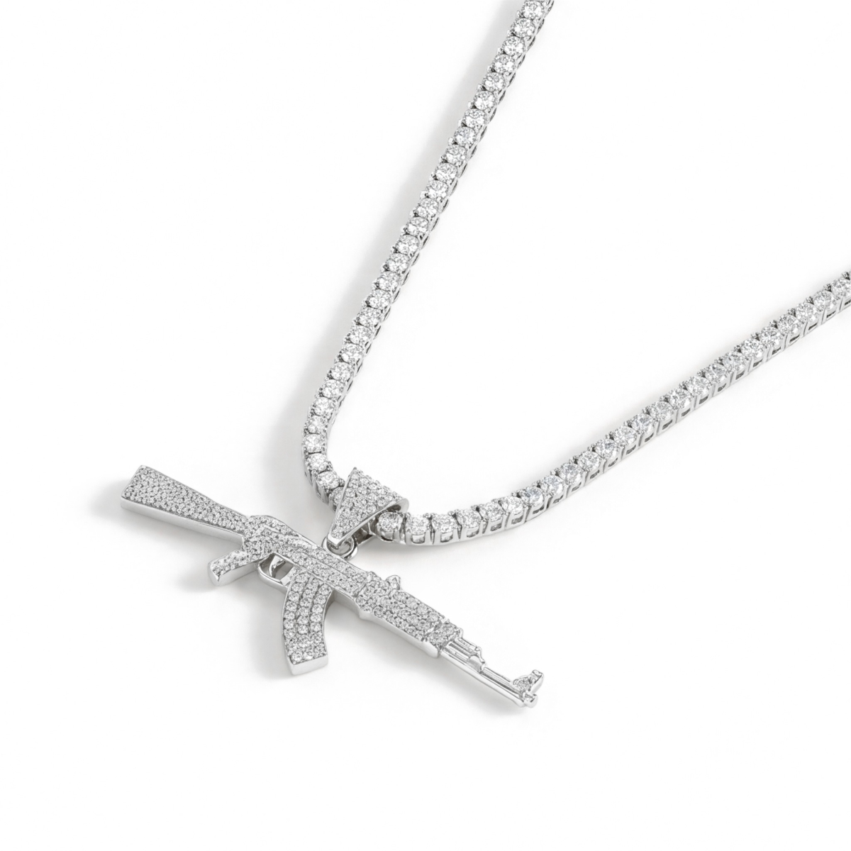 Valor - AK-47-vedhæng med moissanite