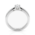 Sophia-ring - Moissaniteforlovelsesring med pavésidesten