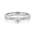 Sophia-ring - Moissaniteforlovelsesring med pavésidesten
