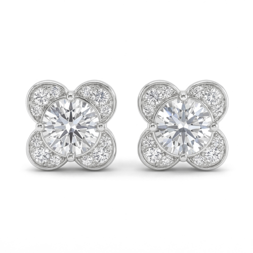 Moissanite Blooms - Moissaniteørestikker