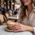 Luminaire - Ring med radiantsleben moissanite, marquiseslebne sidesten og skjult halo